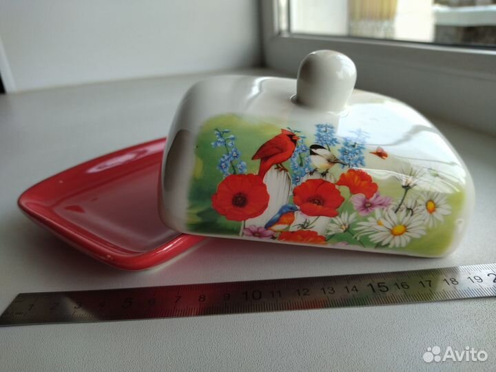 Масленка фарфоровая