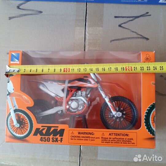 Модель мотоцикла ктм SX450F 1:10