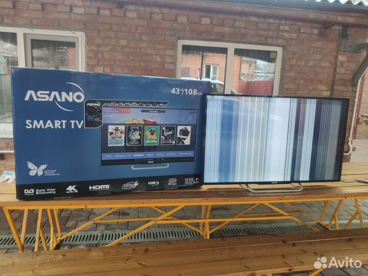 Телевизор smart tv 4k asano 43