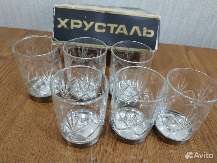 Хрустальные рюмки СССР
