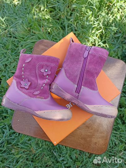 Демисезонные сапоги Antilopa 24 размер кожа