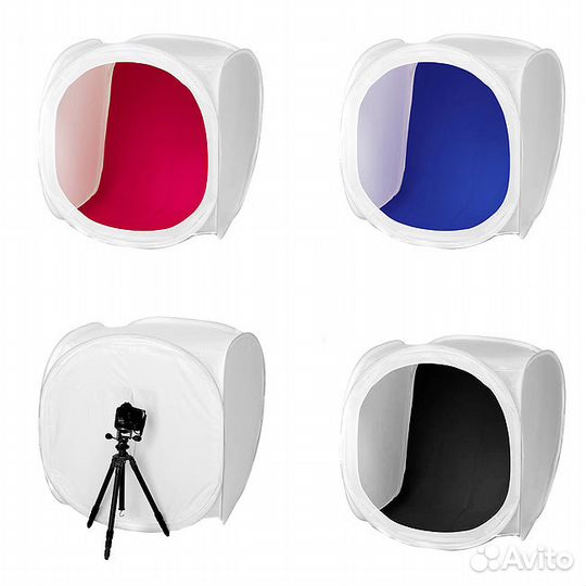 Лайт куб фотобокс 80х80см для предметной съемки
