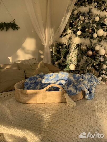 Люлька с подставкой качалкой для новорожденных