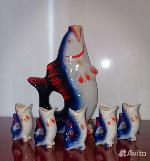 Фарфоровый набор Рыбки СССР