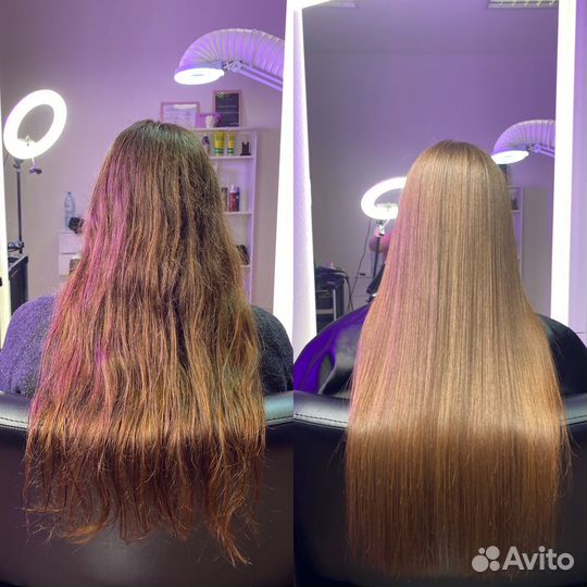 Ботокс волос, кератиновое выпрямление,нанопластика