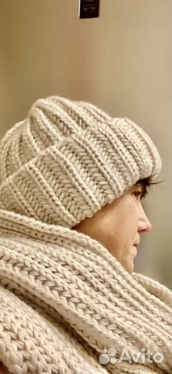 Комплект шапка и снуд