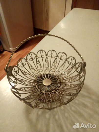 Вазочка мельхеровая