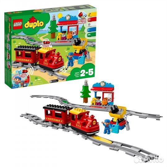 Lego 10874 duplo Town Поезд на паровой тяге