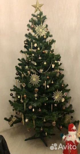 Елка искусственная пвх 2.3м б/у