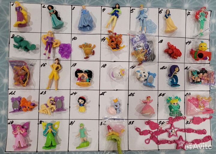 Киндер из яиц принцессы и барби