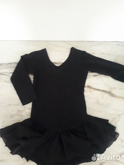 Купальник гимнастический с юбкой р. 122-128