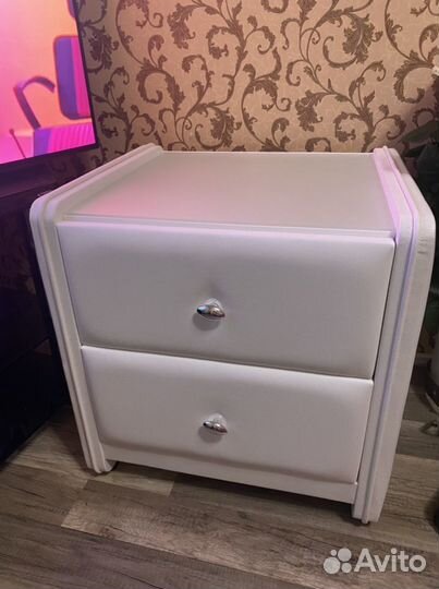 Тумба прикроватная белая 2 шт