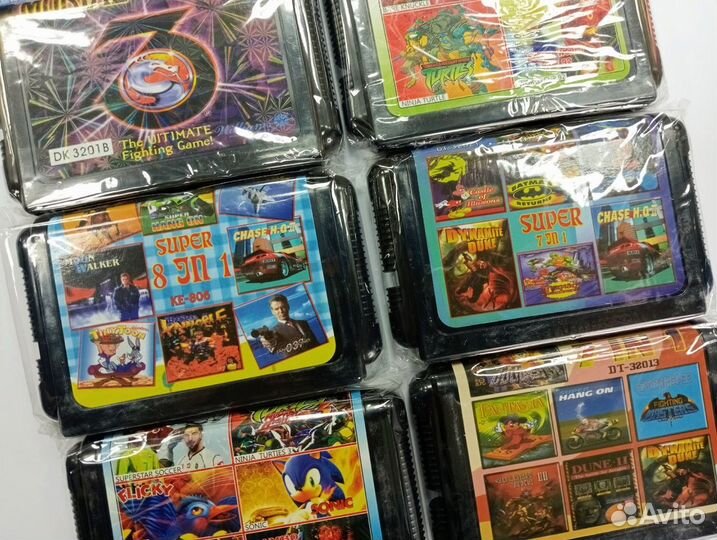 Картриджи для игровой приставки Sega