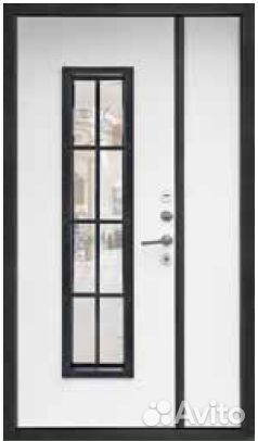 Дверь входная тичино 2 створки серый муар