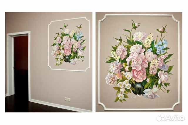 Художественная роспись стен, картины, портреты