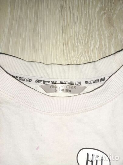 Футболка для девочки оверсайз