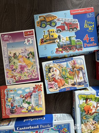 Пазлы для детей Trefl, Castorland, Ravensburger