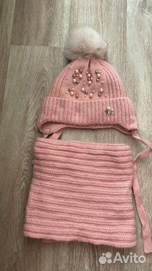 Комплект шапка, шарф