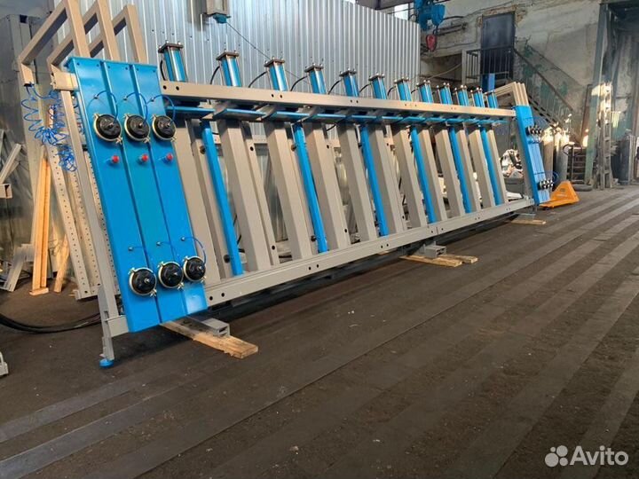 Клеенаносящий станок, линия для клееного бруса