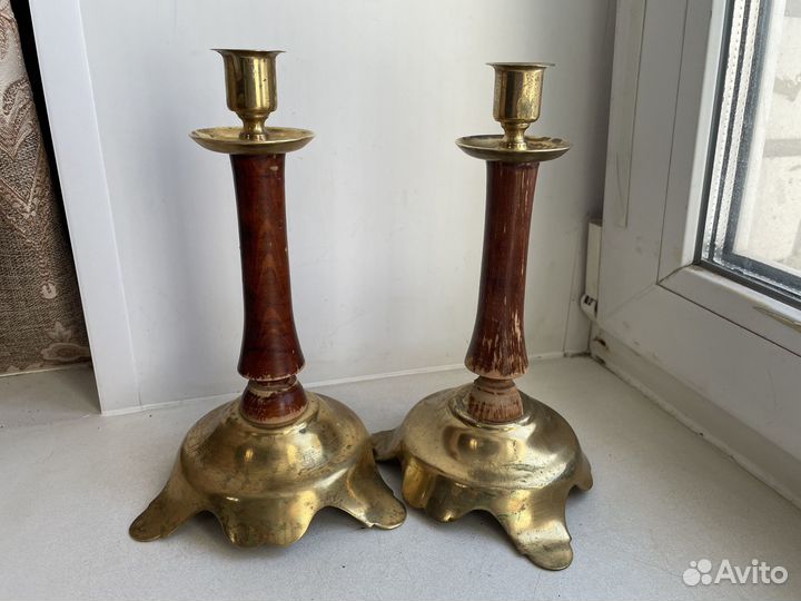 Подсвечники бронза СССР с клеймом