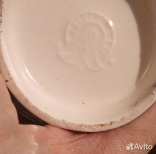 Сервиз СССР фарфор с лепниной перламутр 5предметов