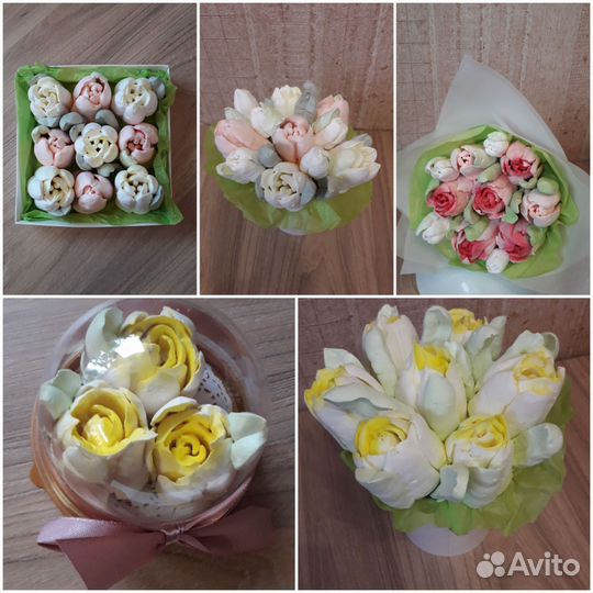 Зефирные цветы