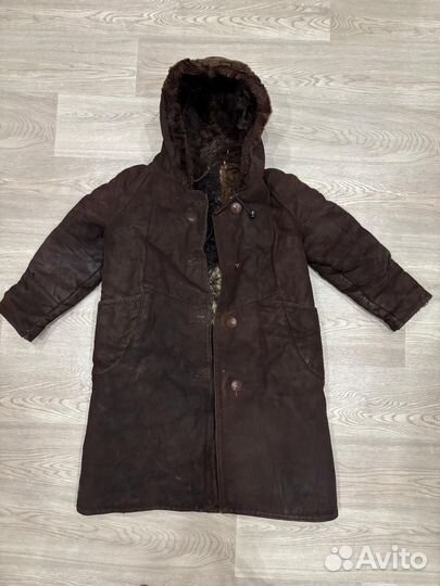 Дублёнка из нестриженной овчины детская