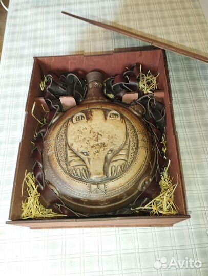 Баклажка фляга керамика ручной работы