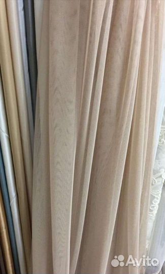 Итальянские тюли сетки, готовая штора,кофе,крем,мо