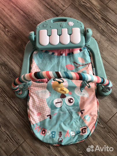 Развивающий коврик baby go с пианино