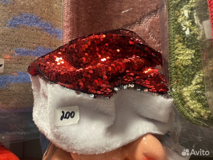 Колпак деда мороза, борода