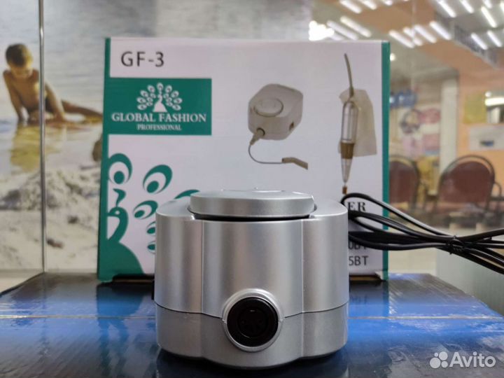 Аппарат для маникюра серебро GF-3, 80 Вт