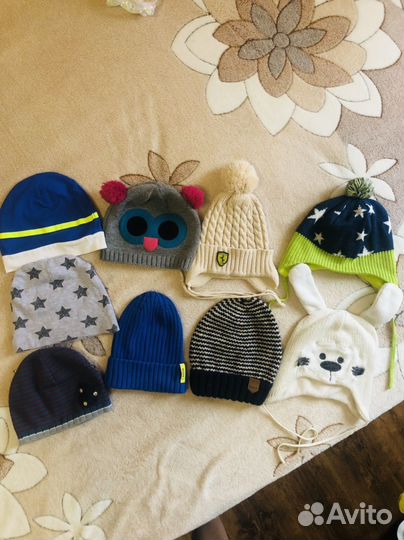 Шапки пакетом на мальчика 46-48