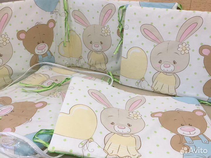 Бортики в детскую кроватку новые