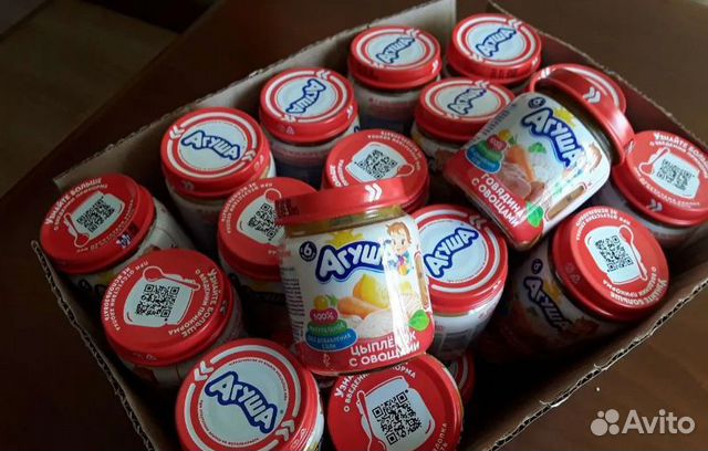 Мясное пюре Агуша, обмен