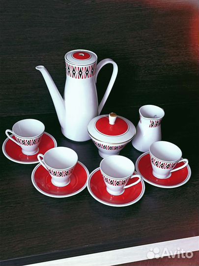 Сервиз кофейный из фарфора, ГДР