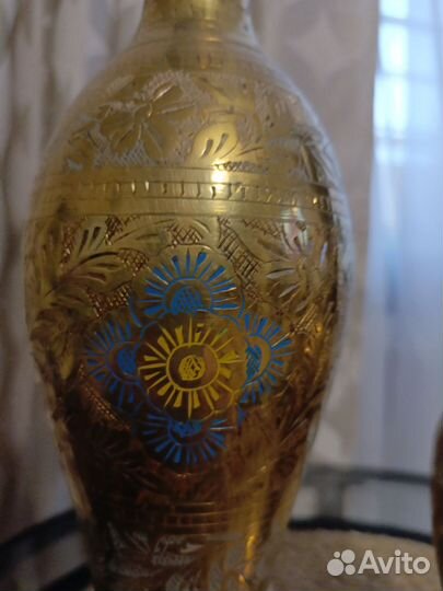 Ваза латунь индия