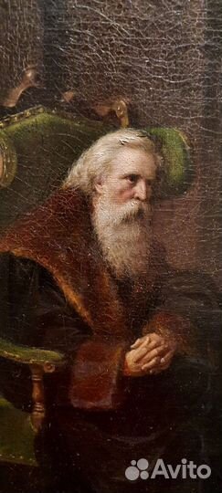 Антикварная картина XIX в