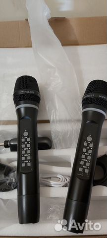 Беспроводные вокальные радиомикрофоны 2шт