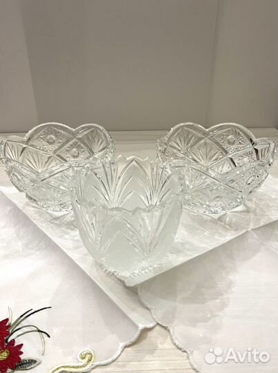 Хрусталь салатники в наличии