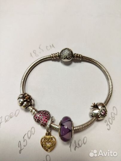 Браслет Пандора оригинал с шармами