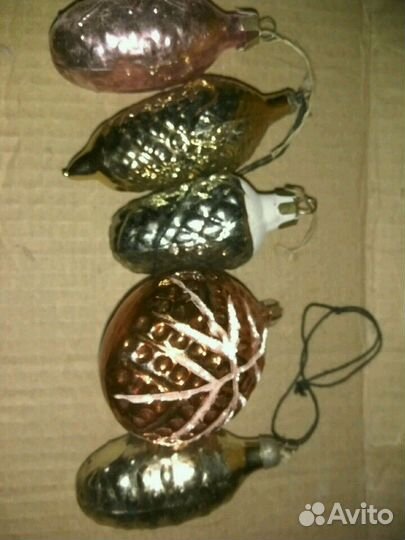 Винтажные елочные игрушки