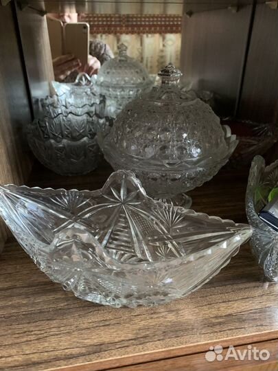Ваза хрустальная