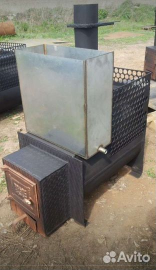 Печь для бани из 530 трубы