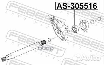 Подшипник опорный привода opel astra J