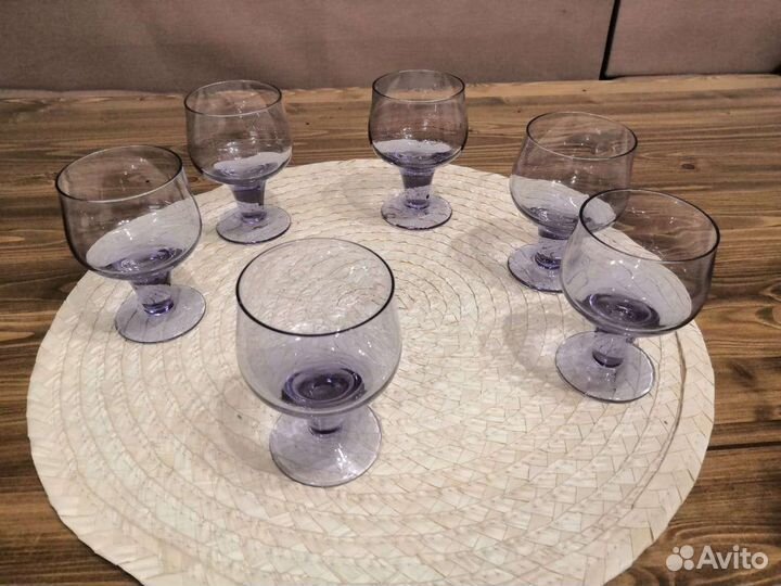 Фужеры цветное стекло СССР