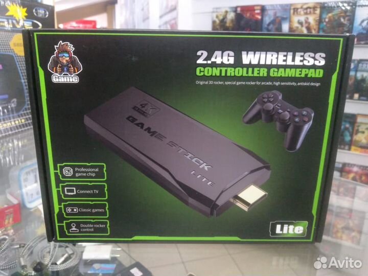 Игровая приставка Game Stick Lite 64GB Sega+Dendy