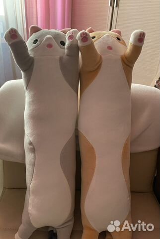 Мягкие игрушки кошка батон