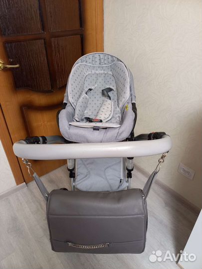 Коляска 3 в 1 экокожа