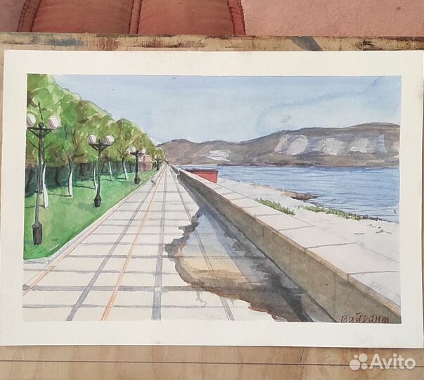 Новороссийск акварелью